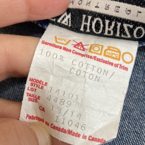 Vintage Midi Skirt Womens Large Blue Jean Cotton Straight Pockets Button Front - Picture 9 of 10